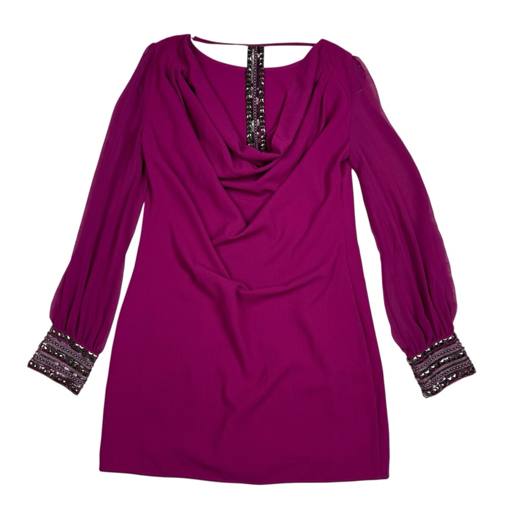 Warehouse Fuchsia Dress with Studded Straps